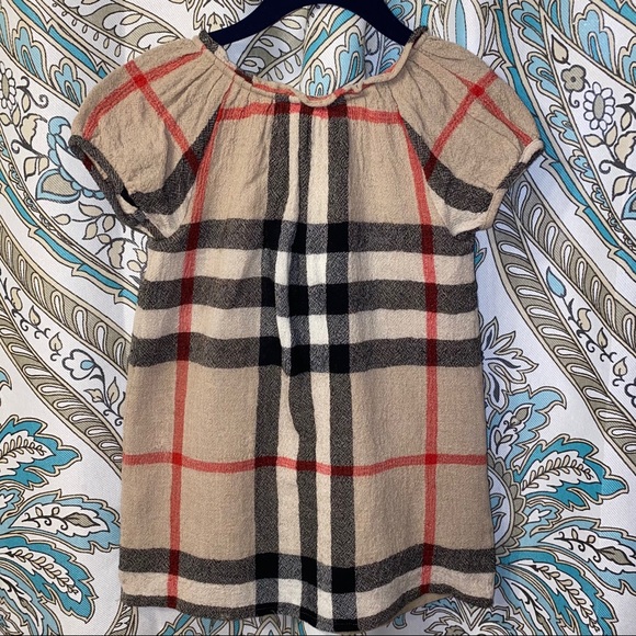 SOLD - NWT Burberry Girls House-Check Dress - Picture 7 of 13